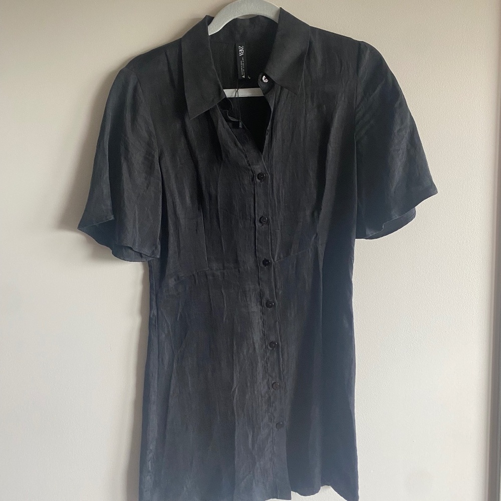 Zara black collared dress!!!